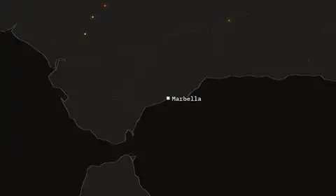 Wildfires near Marbella
