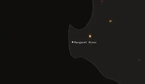 Wildfires near Margaret River