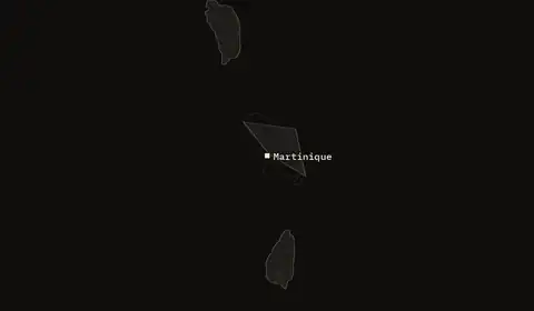 Wildfires near Martinique