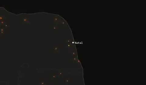 Wildfires near Natal