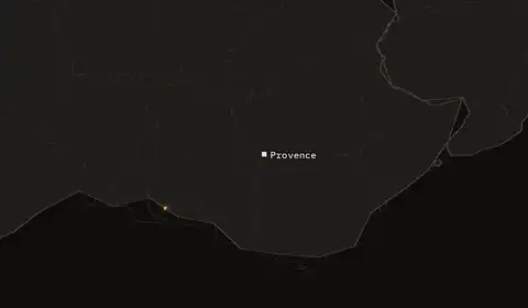 Wildfires near Provence