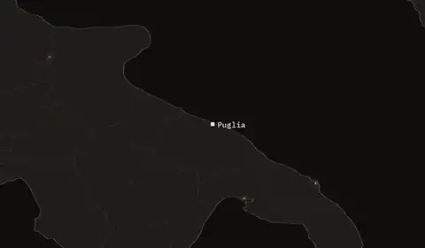 Wildfires near Puglia