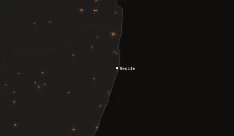 Wildfires near Recife