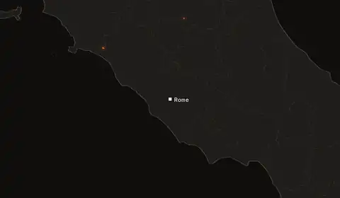 Wildfires near Rome