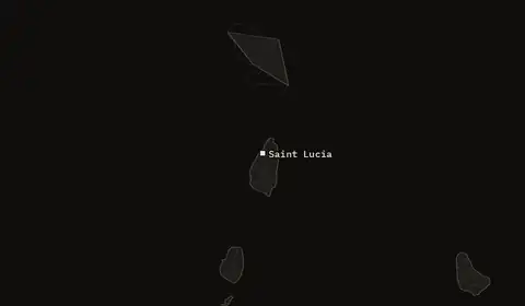 Wildfires near Saint Lucia