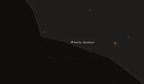 Wildfires near Santa Barbara