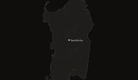 Wildfires near Sardinia