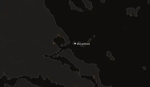 Wildfires near Skiathos