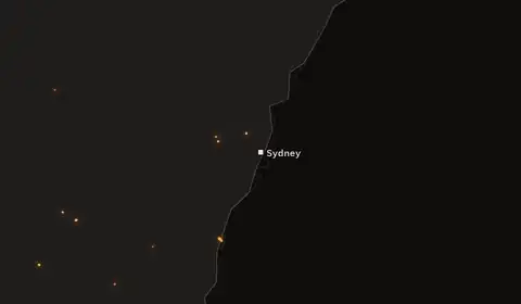 Wildfires near Sydney