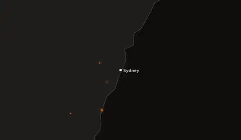 Wildfires near Sydney
