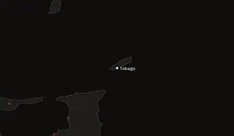 Wildfires near Tobago